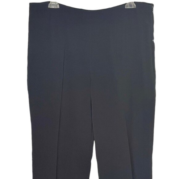 Hobbs London Wide Leg Vanessa Crepe Trousers - Black - 12 US/16 UK - Picture 3 of 9